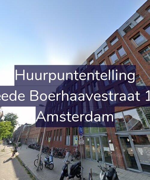 Foto gevel Huurpuntentelling voor Tweede Boerhaavestraat 12-C, Amsterdam