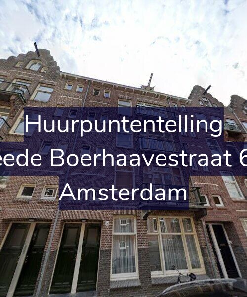 Foto gevel Huurpuntentelling voor Tweede Boerhaavestraat 66-3, Amsterdam