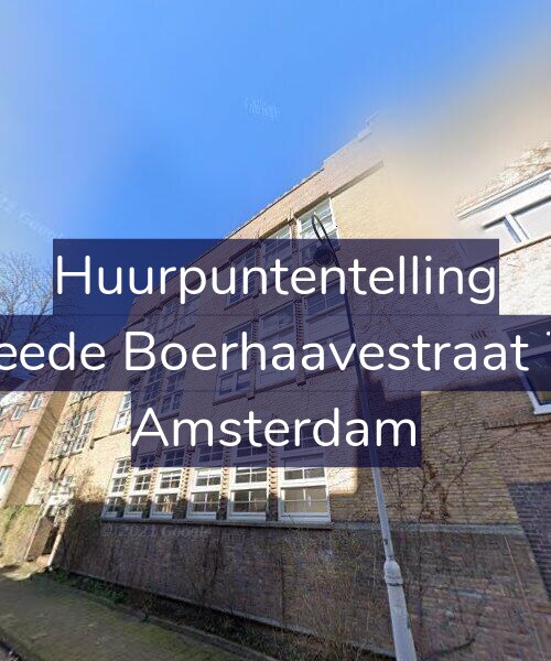 Foto gevel Huurpuntentelling voor Tweede Boerhaavestraat 7-D, Amsterdam