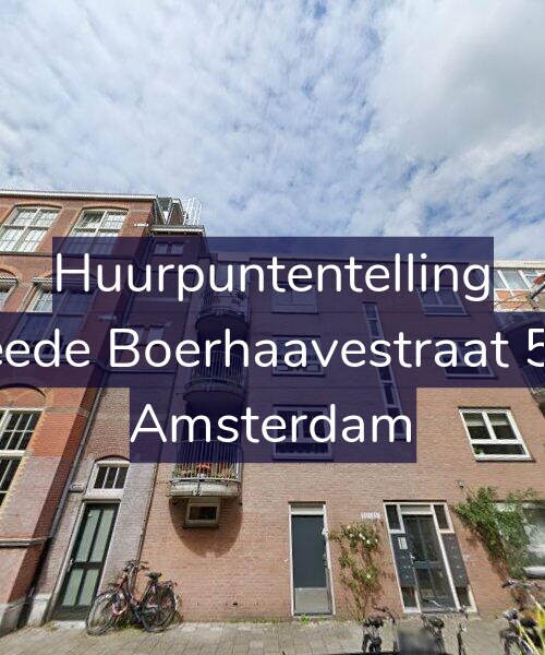 Foto gevel Huurpuntentelling voor Tweede Boerhaavestraat 55-C, Amsterdam
