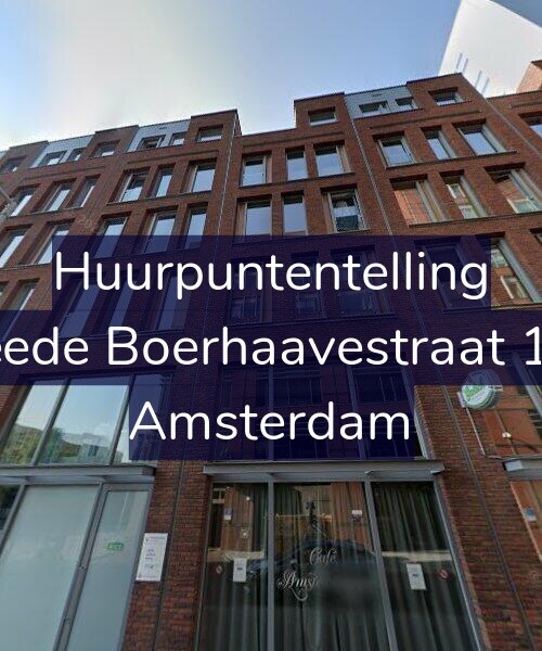 Foto gevel Huurpuntentelling voor Tweede Boerhaavestraat 12-A, Amsterdam
