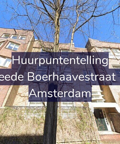 Foto gevel Huurpuntentelling voor Tweede Boerhaavestraat 7-B, Amsterdam