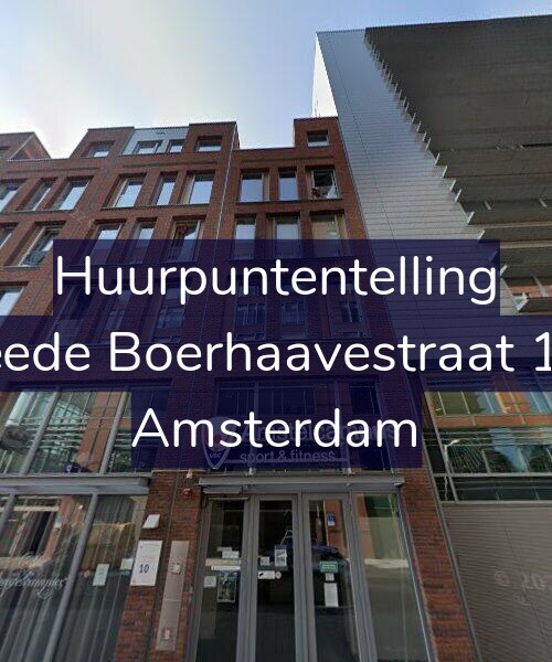 Foto gevel Huurpuntentelling voor Tweede Boerhaavestraat 18-U, Amsterdam