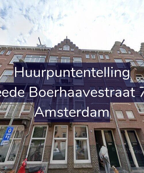 Foto gevel Huurpuntentelling voor Tweede Boerhaavestraat 72-3, Amsterdam