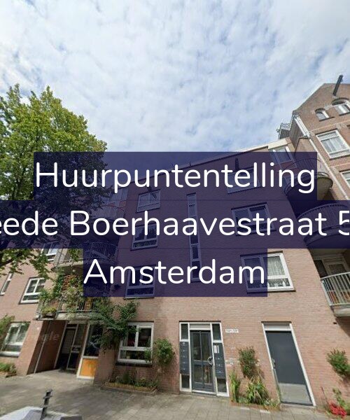 Foto gevel Huurpuntentelling voor Tweede Boerhaavestraat 59-B, Amsterdam