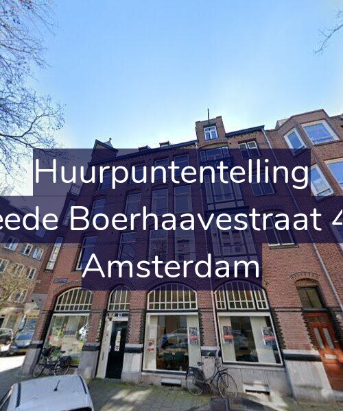Foto gevel Huurpuntentelling voor Tweede Boerhaavestraat 44-1, Amsterdam