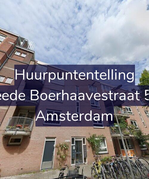Foto gevel Huurpuntentelling voor Tweede Boerhaavestraat 55-E, Amsterdam
