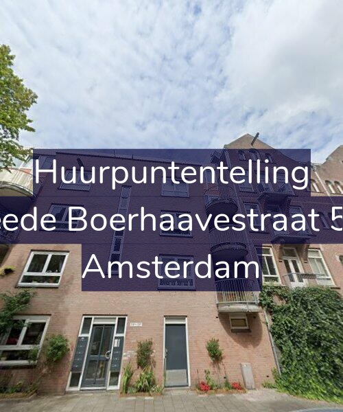 Foto gevel Huurpuntentelling voor Tweede Boerhaavestraat 59-G, Amsterdam