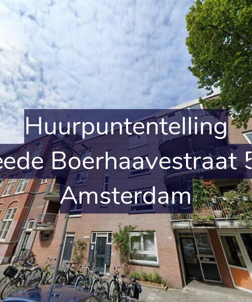 Foto gevel Huurpuntentelling voor Tweede Boerhaavestraat 55-F, Amsterdam