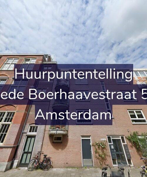 Foto gevel Huurpuntentelling voor Tweede Boerhaavestraat 55-D, Amsterdam