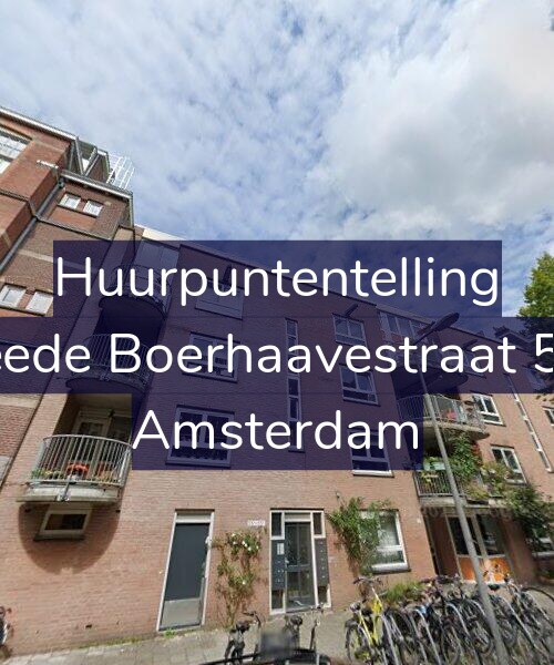 Foto gevel Huurpuntentelling voor Tweede Boerhaavestraat 55-G, Amsterdam