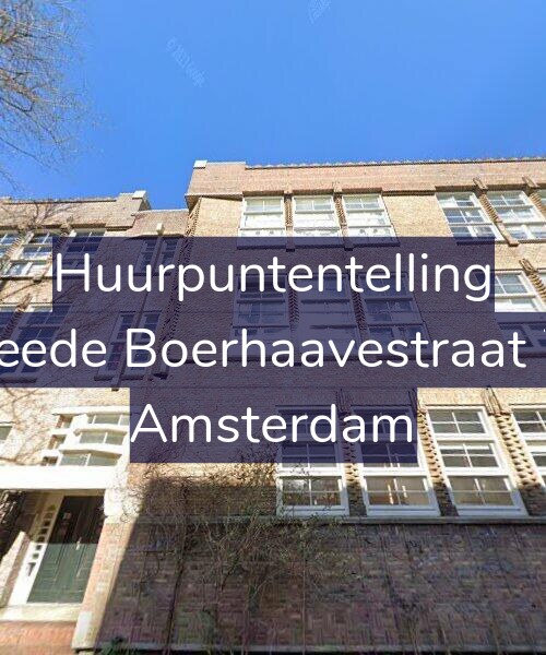 Foto gevel Huurpuntentelling voor Tweede Boerhaavestraat 7-C, Amsterdam