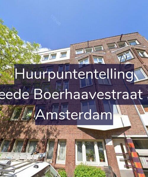 Foto gevel Huurpuntentelling voor Tweede Boerhaavestraat 3-C, Amsterdam