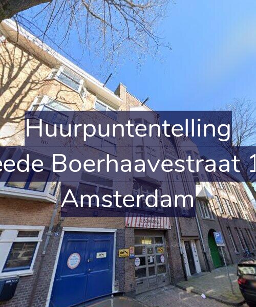Foto gevel Huurpuntentelling voor Tweede Boerhaavestraat 17-2, Amsterdam