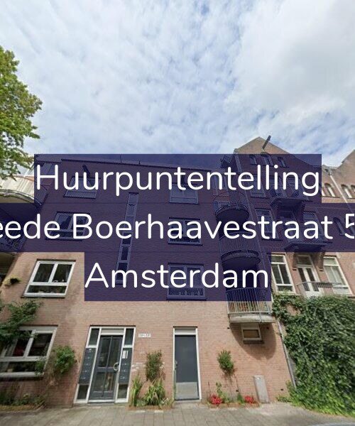 Foto gevel Huurpuntentelling voor Tweede Boerhaavestraat 59-E, Amsterdam