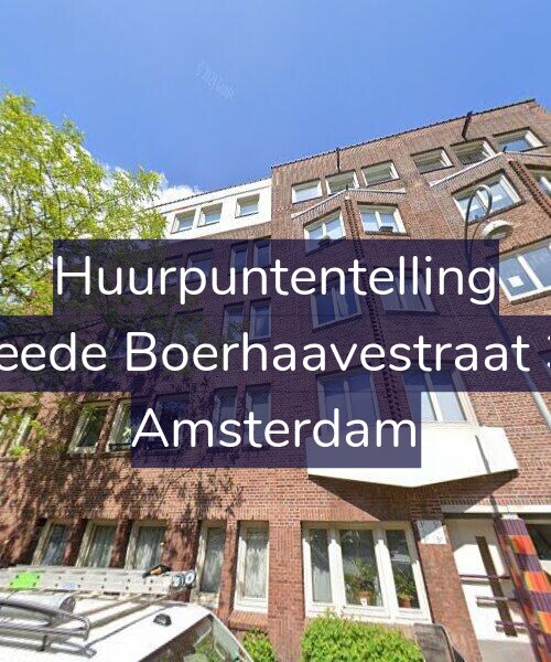 Foto gevel Huurpuntentelling voor Tweede Boerhaavestraat 3-A, Amsterdam