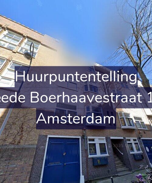 Foto gevel Huurpuntentelling voor Tweede Boerhaavestraat 11-C, Amsterdam