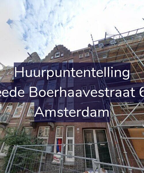 Foto gevel Huurpuntentelling voor Tweede Boerhaavestraat 62-3, Amsterdam
