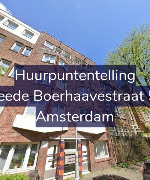 Foto gevel Huurpuntentelling voor Tweede Boerhaavestraat 5-D, Amsterdam