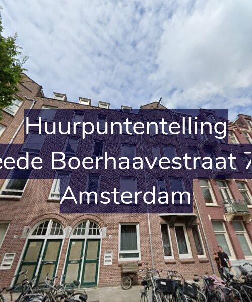 Foto gevel Huurpuntentelling voor Tweede Boerhaavestraat 75-2, Amsterdam