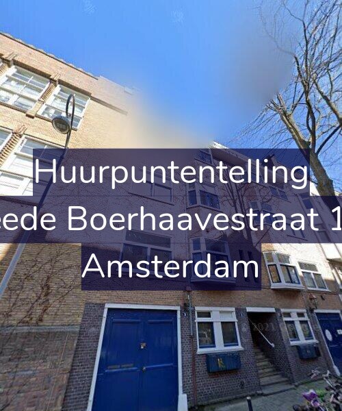 Foto gevel Huurpuntentelling voor Tweede Boerhaavestraat 11-A, Amsterdam