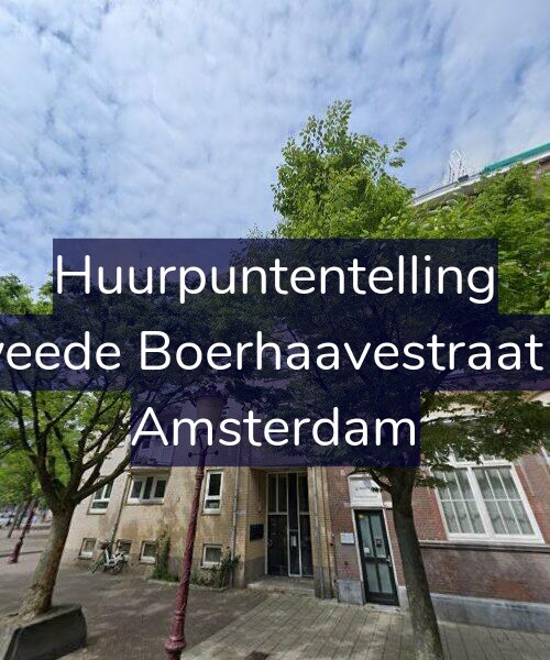 Foto gevel Huurpuntentelling voor Tweede Boerhaavestraat 43, Amsterdam