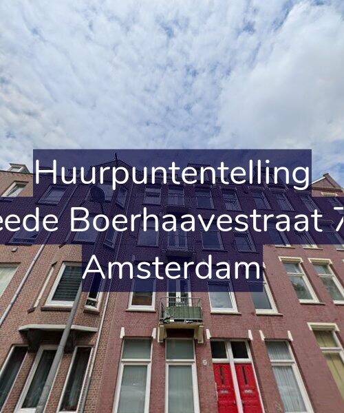 Foto gevel Huurpuntentelling voor Tweede Boerhaavestraat 77-3, Amsterdam