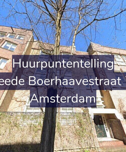 Foto gevel Huurpuntentelling voor Tweede Boerhaavestraat 7-A, Amsterdam