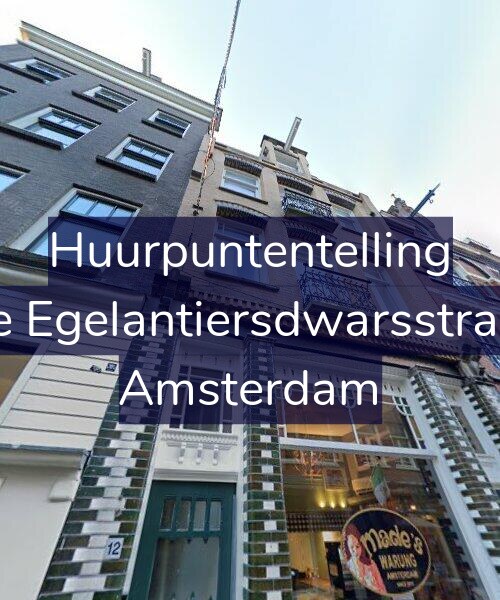 Foto gevel Huurpuntentelling voor Tweede Egelantiersdwarsstraat 12-2, Amsterdam