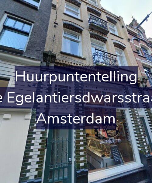 Foto gevel Huurpuntentelling voor Tweede Egelantiersdwarsstraat 12-H, Amsterdam