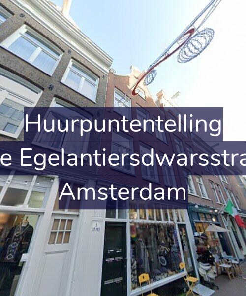 Foto gevel Huurpuntentelling voor Tweede Egelantiersdwarsstraat 5-C, Amsterdam