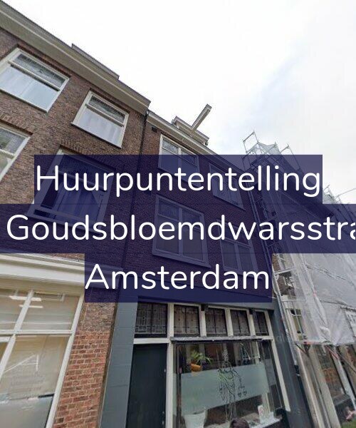 Foto gevel Huurpuntentelling voor Tweede Goudsbloemdwarsstraat 21-2, Amsterdam