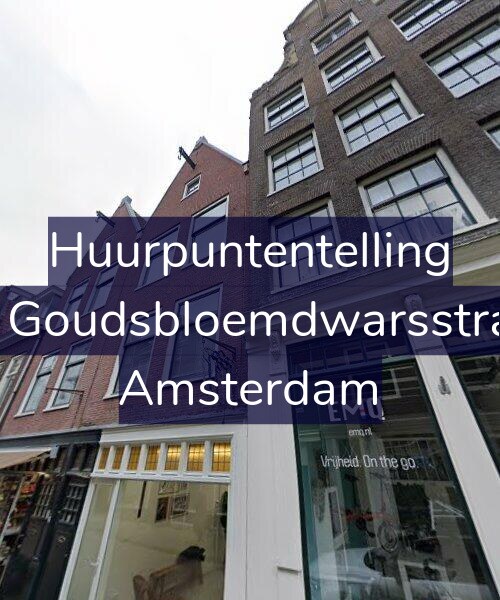 Foto gevel Huurpuntentelling voor Tweede Goudsbloemdwarsstraat 20-1, Amsterdam