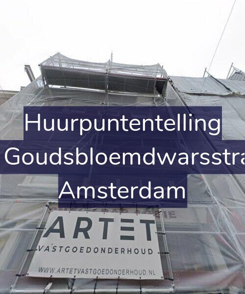 Foto gevel Huurpuntentelling voor Tweede Goudsbloemdwarsstraat 23-2, Amsterdam