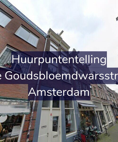 Foto gevel Huurpuntentelling voor Tweede Goudsbloemdwarsstraat 3-A, Amsterdam
