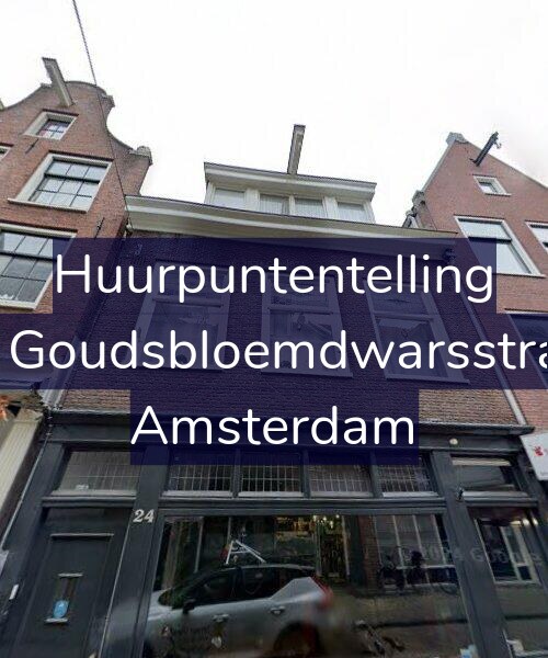 Foto gevel Huurpuntentelling voor Tweede Goudsbloemdwarsstraat 24-1, Amsterdam