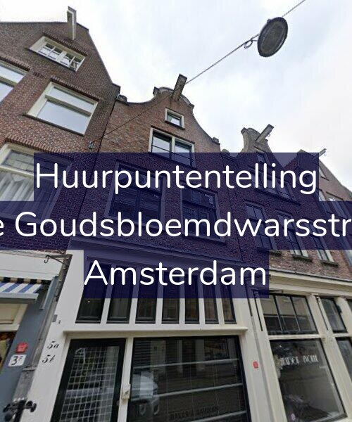 Foto gevel Huurpuntentelling voor Tweede Goudsbloemdwarsstraat 5-A, Amsterdam