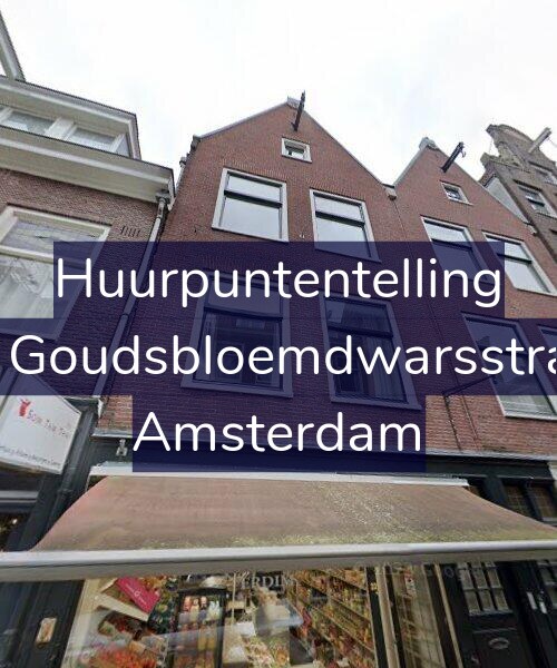 Foto gevel Huurpuntentelling voor Tweede Goudsbloemdwarsstraat 22-1, Amsterdam