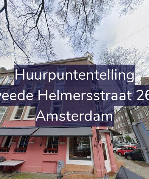 Foto gevel Huurpuntentelling voor Tweede Helmersstraat 26-2, Amsterdam