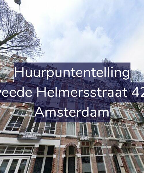 Foto gevel Huurpuntentelling voor Tweede Helmersstraat 42-3, Amsterdam