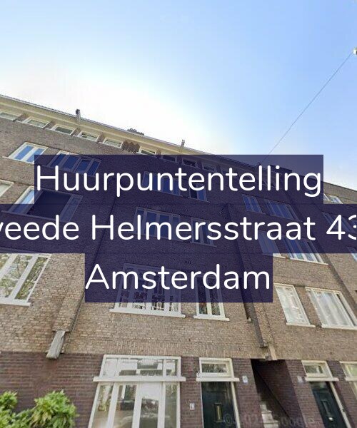Foto gevel Huurpuntentelling voor Tweede Helmersstraat 43-3, Amsterdam