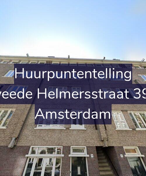 Foto gevel Huurpuntentelling voor Tweede Helmersstraat 39-2, Amsterdam