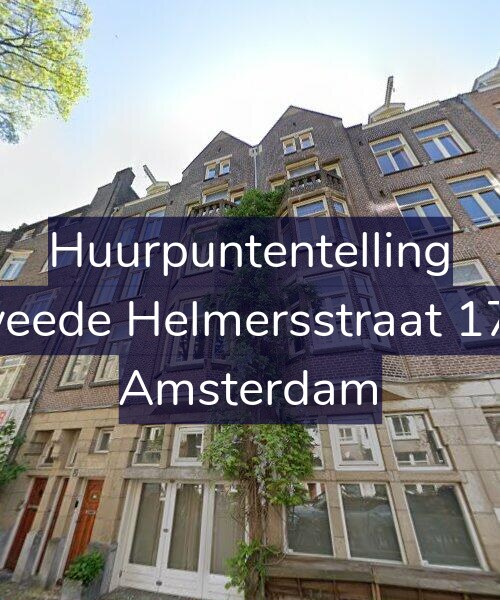 Foto gevel Huurpuntentelling voor Tweede Helmersstraat 17-1, Amsterdam