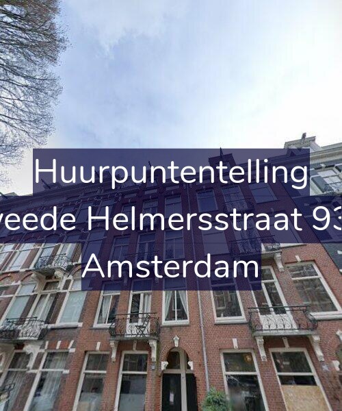 Foto gevel Huurpuntentelling voor Tweede Helmersstraat 93-3, Amsterdam
