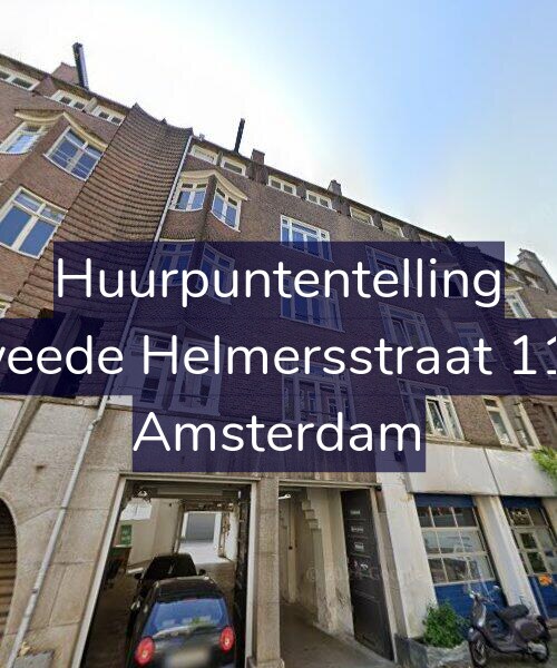 Foto gevel Huurpuntentelling voor Tweede Helmersstraat 11-1, Amsterdam