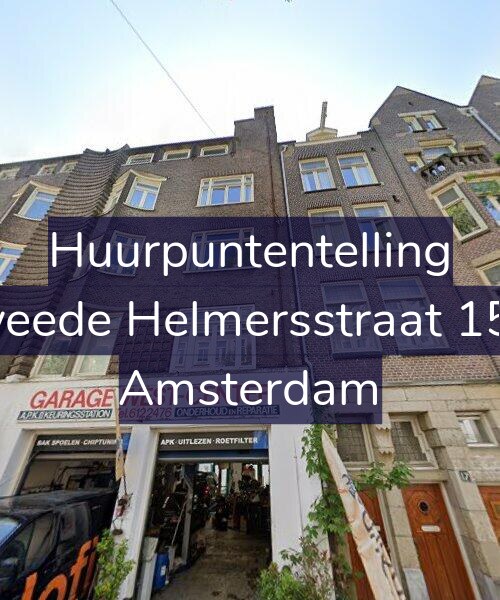 Foto gevel Huurpuntentelling voor Tweede Helmersstraat 15-B, Amsterdam