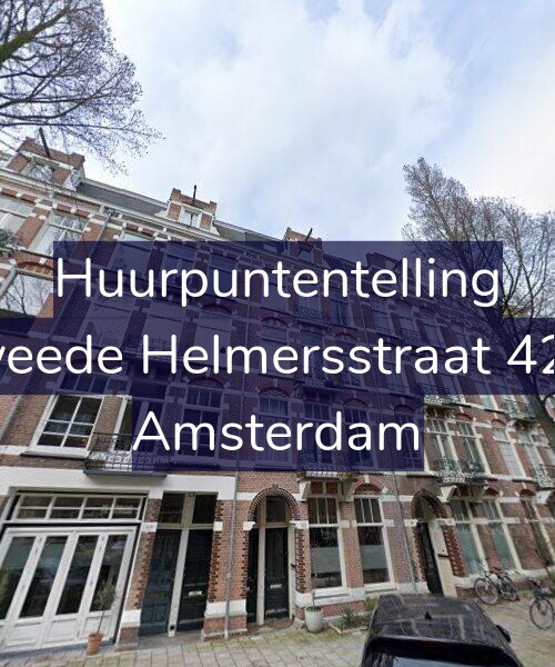 Foto gevel Huurpuntentelling voor Tweede Helmersstraat 42-2, Amsterdam