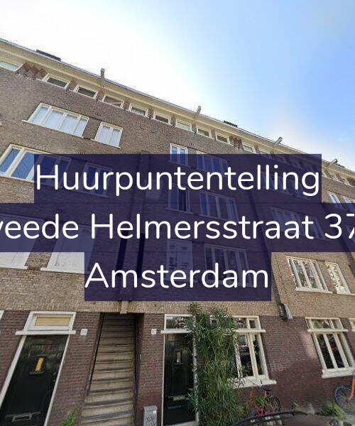 Foto gevel Huurpuntentelling voor Tweede Helmersstraat 37-1, Amsterdam