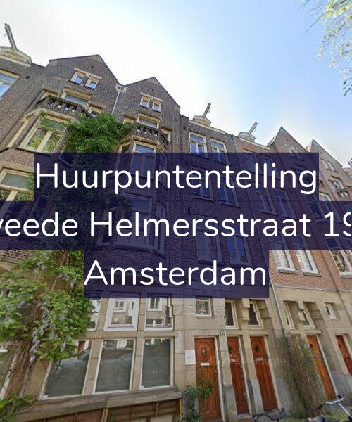 Foto gevel Huurpuntentelling voor Tweede Helmersstraat 19-1, Amsterdam