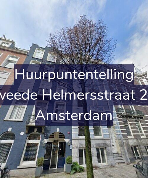 Foto gevel Huurpuntentelling voor Tweede Helmersstraat 2-3, Amsterdam